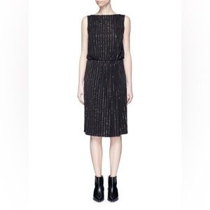 Marc Jacobs Glitter Pinstripe Midi Dress size S